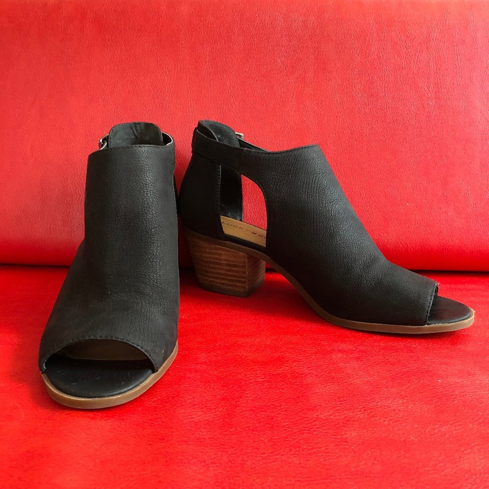 Lucky Brand cutout booties